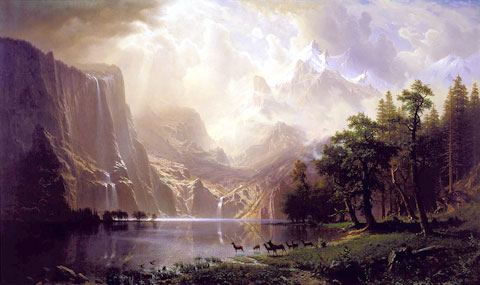 AMONG THE SIERRA NEVADA, CALIFORNIA Albert Bierstadt
