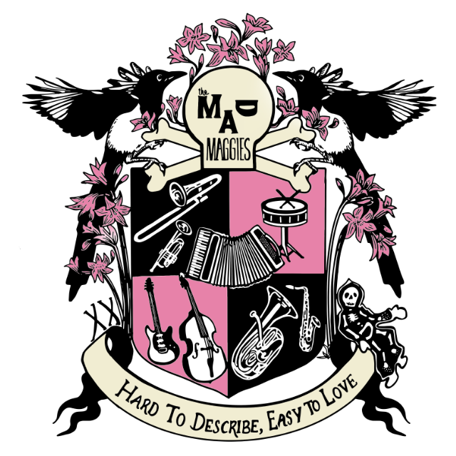 crest design of the Mad Maggies