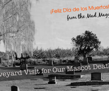 ¡Feliz Día de Los Muertos!  Death Visits a Graveyard